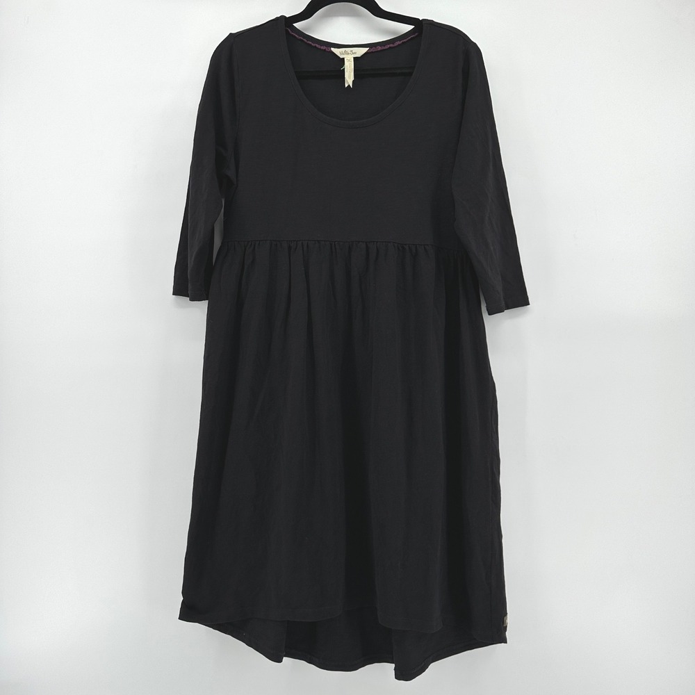 Matilda Jane Womens Black 3/4 Sleeve Empire Waist Knit Dress Size M 25619D
